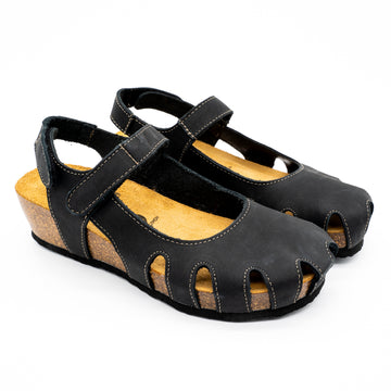 Plakton Closed-Toe Sandal – Amy Black